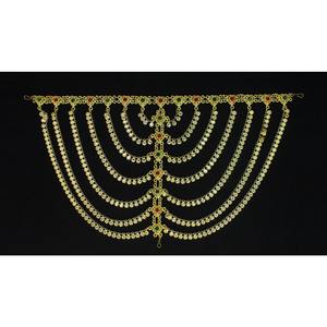 Épingle à cheveux Damdi Tikka traditionnelle plaquée or pour femmes, bijoux de cheveux ethniques pour la danse classique, qualité d'exportation en gros - Product Image 1