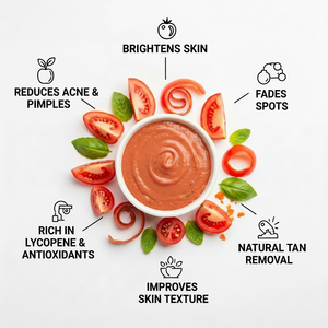 Poudre de Tomate Bio Glee Impex 50g Lavable pour Éclaircissement du Visage, Contrôle du Sébum et Soin de la Peau - Product Image 2