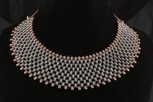 Luxury Unique Design Real Gold Iced Out VVS <b>Heart</b> Real Natural or CVD Lab Grown Diamond Tennis <b>Necklace</b> Chain at Affordable Rate - Product Image 2