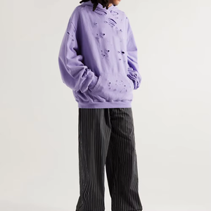 <b>Top</b> Selling Premium Cotton Heavy Weight Hoodies for men Vintage Style <b>Distressed</b> men's Breathable And Eco-Friendly Hoodies - Product Image 2