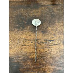 Épingle à cheveux artisanale Sam Nez en coquillage rose et argent sterling - Product Image 4