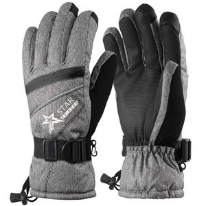 Nuevos guantes de esquí de invierno de moda para snowboard impermeable cuero aislado precio económico - Product Image 2