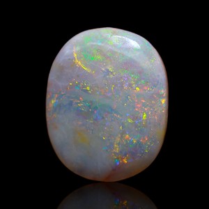 Giá bán buôn tự nhiên rắn cho đồ trang sức làm Opal Úc lửa Opal Loose đá quý Cabochon hình dạng hình bầu dục không được điều trị - Product Image 3