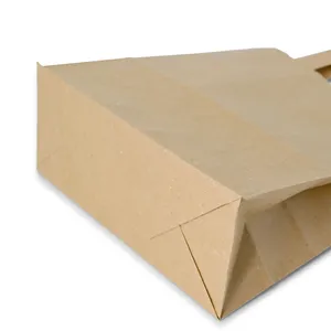 Generic <b>Box</b> S Recycling Paper Carrier Bags 18X8X22Cm <b>Kraft</b> Lightweight Portable Gift Shopping Paper Sacks - 250 pcs/carton - Product Image 5