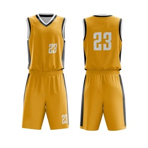 ที่กําหนดเอง 100% ผ้าโพลีเอสเตอร์ระเหิดออกแบบชุดบาสเกตบอล Jersey โลโก้ที่กําหนดเองชุดบาสเกตบอลสําหรับผู้ชาย - Product Image 1
