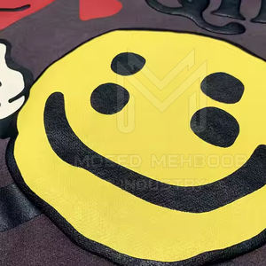 Meilleures ventes de sweats à capuche à manches longues avec impression bouffante pour hommes, couleurs personnalisées, vêtements d'hiver décontractés, techniques de teinture unies - Product Image 5