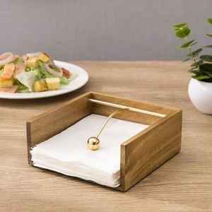 WOQI, servilleteros de madera rústica, diseño ingenioso, tarjetero para fiestas de boda y decoración del hogar, aspecto limpio - Product Image 3
