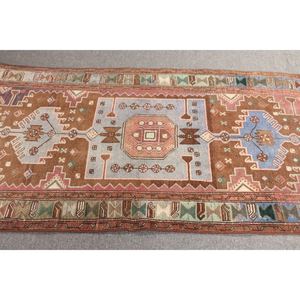 Petit tapis turc vintage 3,2x5,5 pieds, tapis brun - Product Image 3