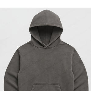 เสื้อฮู้ดดี้แบบสั่งทำพิเศษ ล้างสีแบบแอซิดวอช ผ้าฝ้าย 100% เนื้อหนา ทรงหลวม ไหล่ตก พิมพ์ลายสกรีน ขายส่ง เสื้อฮู้ดดี้ผู้ชาย - Product Image 3