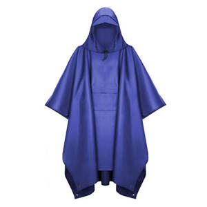 Chaqueta Impermeable de Secado Rápido, Ecológica, de Poliéster Verde con Revestimiento de PVC, con Cremallera Frontal y Botones, para Otoño/Invierno - Product Image 1