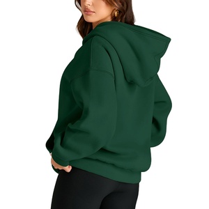 Nuevo diseño logotipo personalizado invierno cómodo Slim Street Wear liso Color sólido moda mujer sudaderas con capucha con servicio OEM al por mayor - Product Image 3
