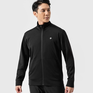 Veste à fermeture éclair à col montant de style formel pour hommes avec service OEM disponible - Product Image 5