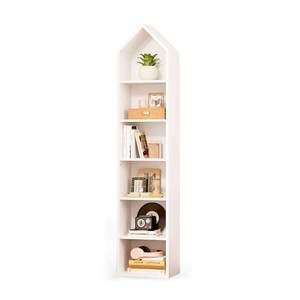 Étagère à livres sur pied à 6 niveaux KS68250 30x30x180cm en bois d'hévéa pour salon - Product Image 1