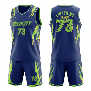 Conjunto de camiseta y pantalones cortos de baloncesto para hombre, listos para el juego, con tela flexible y transpirable para un movimiento fluido y rápido en la cancha. - Product Image 5