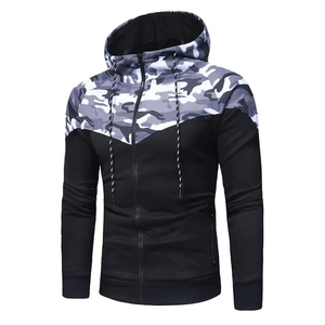 Ropa de calle de estilo lujoso para hombre, Jersey personalizado en blanco, Sudadera con capucha de camuflaje sólido, sudaderas con capucha de sublimación Digital lisa de lana de invierno - Product Image 5