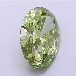 อัญมณีสีเขียวตัดรูปไข่มี1.6กะรัต Def พลอยสังเคราะห์ HPHT สำหรับปลูกในห้องปฏิบัติการอัญมณีหลวมได้รับการรับรองจาก CVD - Product Image 5