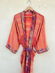 Kimono de seda para Festival, bata cosida a mano, bata Unisex, bata de fiesta - Product Image 4