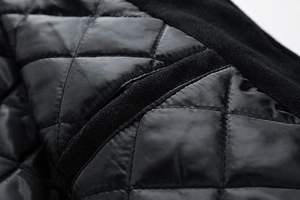 แจ็กเก็ตขนสัตว์หลากสีออกแบบได้ตามต้องการมีกระเป๋าด้านหน้าคอปาดผ้าปักโลโก้ด้วยหนัง - Product Image 5