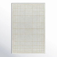 Custom Contemporary Terracotta Wool Carpet Handmade Small Grid Pattern Tufted Rug for Home Bedroom Home Decor Perfect Picnics