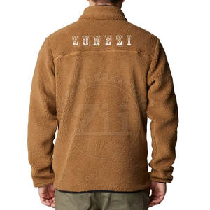 Service OEM Veste d'hiver en polaire pour homme de haute qualité Col montant Logo frontal Respirant Coupe-vent Écologique Nouveauté - Product Image 2