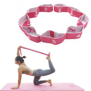 Banda Elástica de Resistencia para Yoga y Fitness, Cinturón de Levantamiento de Pesas de Algodón y Poliéster con Cierre de Cremallera, para Entrenamiento Deportivo, Unisex, Elástica, para Baile Latino - Product Image 3