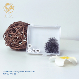 Promade b/c CC D L M ขนตาปลอมแบบสั้นม้วนต่อขนตาปลอมสีเส้นใย PBT แบบแฮนด์เมดแบบยาวเป็นธรรมชาติผลิตในเวียดนาม - Product Image 1