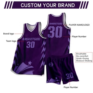 Heat-Transfer in màu xanh bóng rổ Jersey thể thao bóng rổ Jersey thiết kế laker bóng rổ mặc đồng phục - Product Image 6