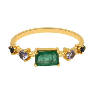 แหวนเงินแท้ 925 ชุบทองคำแท้ ดีไซน์อินฟินิตี้ ประดับพลอยทซาโวร์ไทด์ ดีไซน์คลาสสิก เหมาะสำหรับงานแต่งงาน งานเลี้ยงฉลองครบรอบ และเป็นของขวัญ - Product Image 6