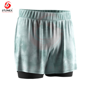 Short de sport d'été personnalisé pour hommes High Street Vintage Taille élastique Short chaud Poches pour l'entraînement Fitness Course d'été Athlétique - Product Image 5