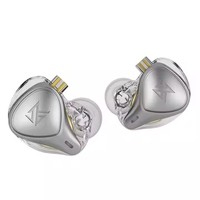 KZ ZEX Pro earbud, earbud KZ dengan tiga Unit untuk panggung Studio dan Headset Gaming dengan suara kesetiaan yang tinggi dan nyaman