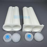 100ml 1:1 AB Colle Double Seringue De Mélange Époxy Adhésif En Plastique Double Cartouche Vide Cartouche À Deux Composants