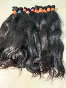 Extensions de cheveux indiens de style vague naturelle de qualité supérieure Bundles de cheveux en vrac bouclés birmans non transformés de fournisseur en gros de l'Inde - Product Image 2