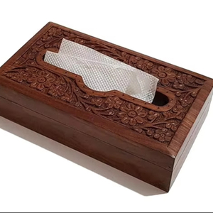 Boîte à mouchoirs en bois de noyer de très haute qualité pour les bureaux à domicile modernes au prix le plus bas par HF CRAFTS - Product Image 1