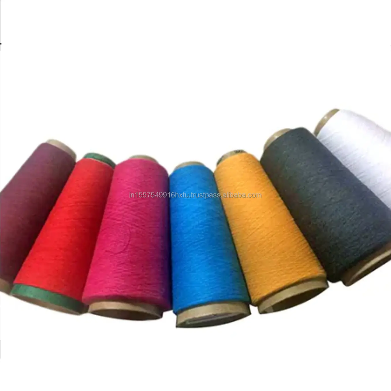NE 16s/1 80% coton 20% Polyester fil coloré recyclé PP sac emballage avec résistance de qualité des matières premières du fil