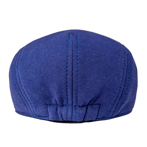 Béret en laine 100% style streetwear, élégant béret d'hiver en laine de couleur unie, unisexe, chaud, béret en feutre uni - Product Image 4