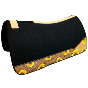 Flores amarillas, taladro de algodón, forro de fieltro de lana, almohadilla de sillín de doma, Color personalizado, piel Multicolor, superventas, manta al por mayor - Product Image 1