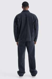 เสื้อแจ็กเก็ตผ้ายีนส์ผ้าฝ้ายหนาสำหรับผู้ชายผ้าสแปนเด็กซ์ฟอกหินแนวสตรีทกลางแจ้ง - Product Image 6