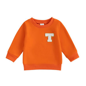 Sudadera de Forro Polar para Niños, Unisex, Formal, Transpirable, Cuello Alto, Manga Larga, Estilo Francés, para Primavera y Otoño - Product Image 1