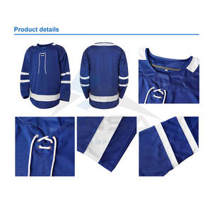 เสื้อฮอกกี้น้ำแข็งคุณภาพสูงแบบซับลิเมชั่น ออกแบบและโลโก้ตามสั่ง วัสดุพรีเมียม ชุดฮอกกี้แบบสั่งทำราคาประหยัด - Product Image 4