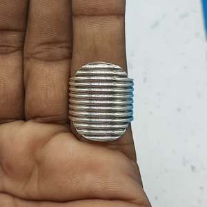 Bague de mariage unisexe en argent 925 élégante bande unie avec diamant de luxe pierre naturelle approvisionnement en gros fait à la main pour les fêtes - Product Image 3
