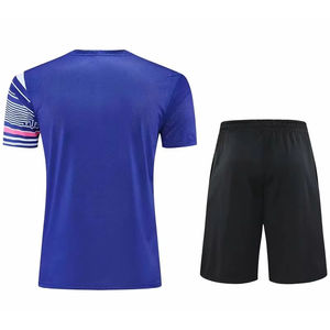 Kits de camisetas de fútbol juvenil personalizados 100% poliéster nuevo traje de fútbol de Francia con nombre de jugador uniformes para equipos portátiles - Product Image 4