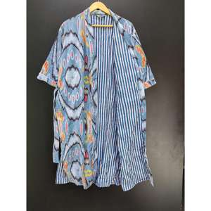 Batas de baño de terciopelo grueso de lujo para verano e invierno, hasta la rodilla, manga corta, suave y transpirable, Exportación a granel - Product Image 4