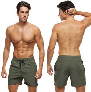 Haute qualité 100% polyester extérieur séchage rapide Slim Fit hommes Logo personnalisé hommes été Shorts de bain - Product Image 5