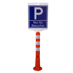 Palo di barriera flessibile in TPE, Ø 70 mm, arancione, attraversabile - Product Image 4