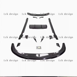 New sợi carbon Facelift body Kit đối với PORSCHE cho taycan bao gồm phía trước Lip Air Vent và phía sau Lip Spoiler RZ Bumper - Product Image 6