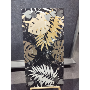 Décor de neige obsidienne Carreaux de sol en porcelaine émaillée polie Intérieurs de vie de luxe Mise à niveau Chambre haute brillance 600mm X 1200mm - Product Image 5