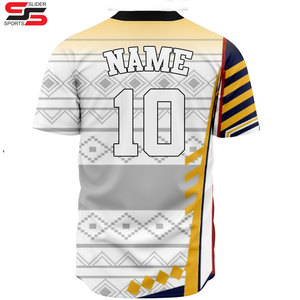 Camiseta de béisbol de verano selecta, entrenamiento de competición para adultos, equipo masculino, estampado sublimado, deportes, manga corta y atletas - Product Image 2