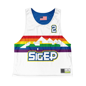 Equipo Ropa Deportiva Lacrosse Jersey y Pantalones Cortos Sublimación Lacrosse Uniforme de fútbol americano Pinnies Lacrosse Uniforme - Product Image 3