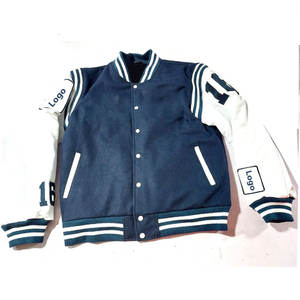 Chaqueta de béisbol de manga larga con contraste de color elegante para hombre, precio al por mayor, chaquetas universitarias personalizadas para mujer - Product Image 3