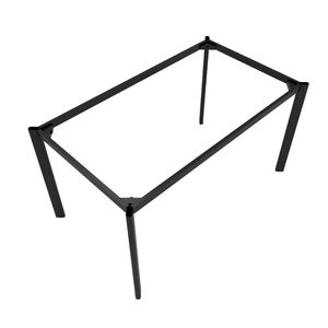 Pieds de table ovales en fer pour femmes, design tendance, 140x80cm, montage facile, HCOC006 - Product Image 2